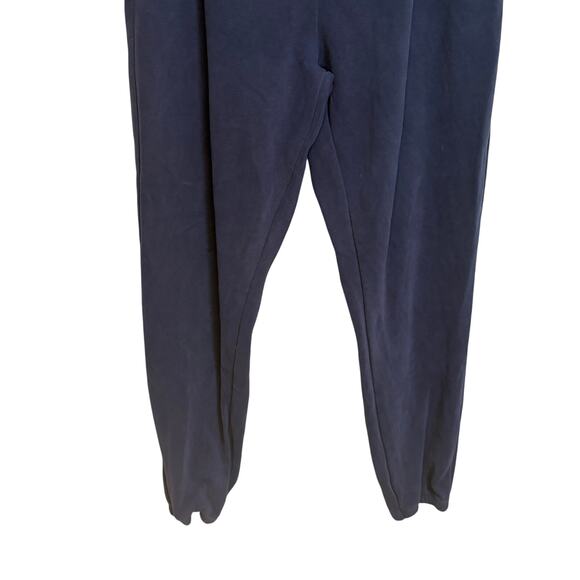 BuffBunny Navy Drawstring Sweatpant Joggers Large Athleisure Loungewear Fleece - Picture 4 of 11